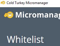 Cold Turkey Micromanager Pro